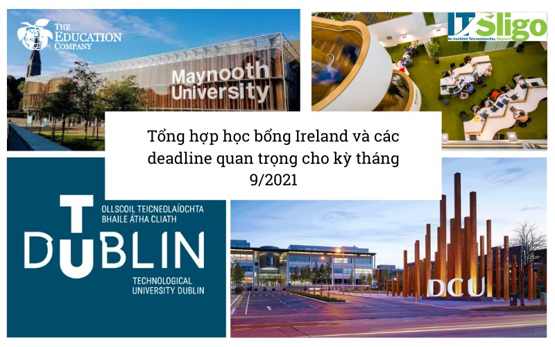 Tổng hợp các học bổng du học Ireland tháng 9/2021